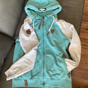 Naketano hoodie - full zipped sweater size XL